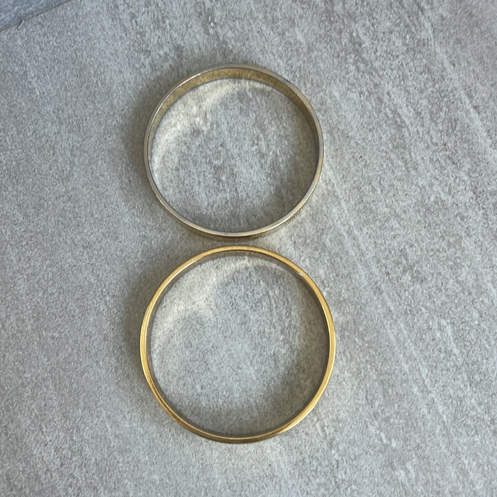 Two Kate Spade Gold Bangles ♠️ - Picture 3 of 4